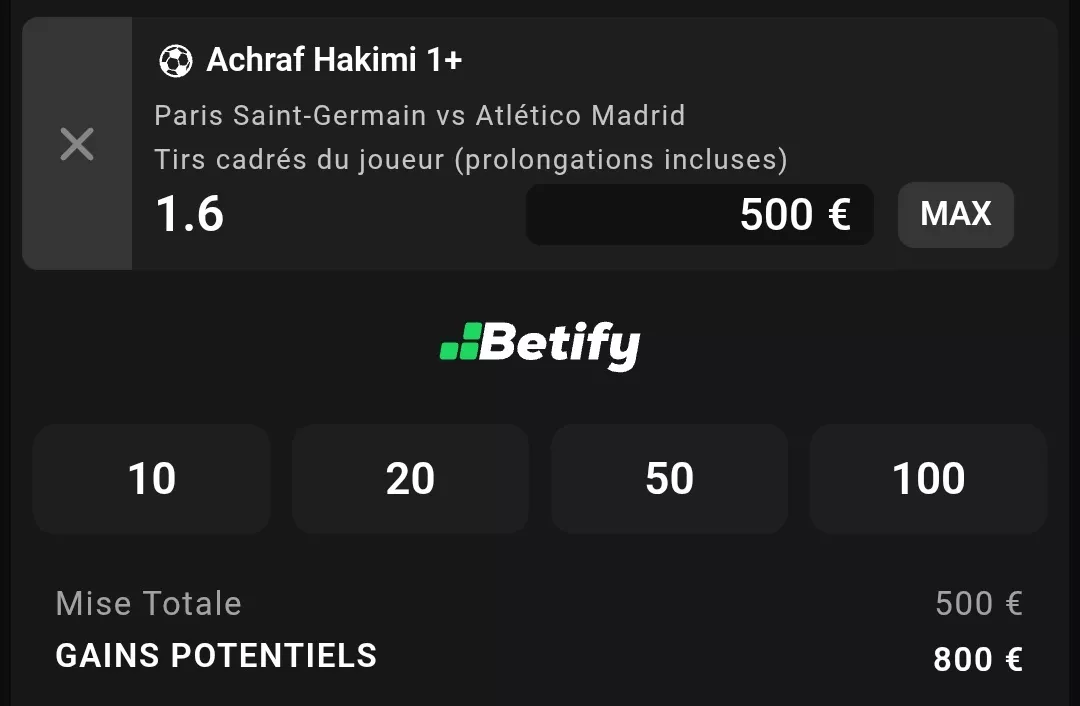 betify paris sportif 21