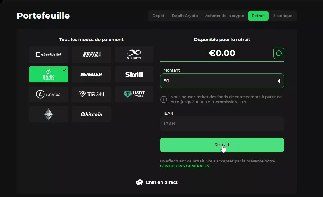 betify retrait 26